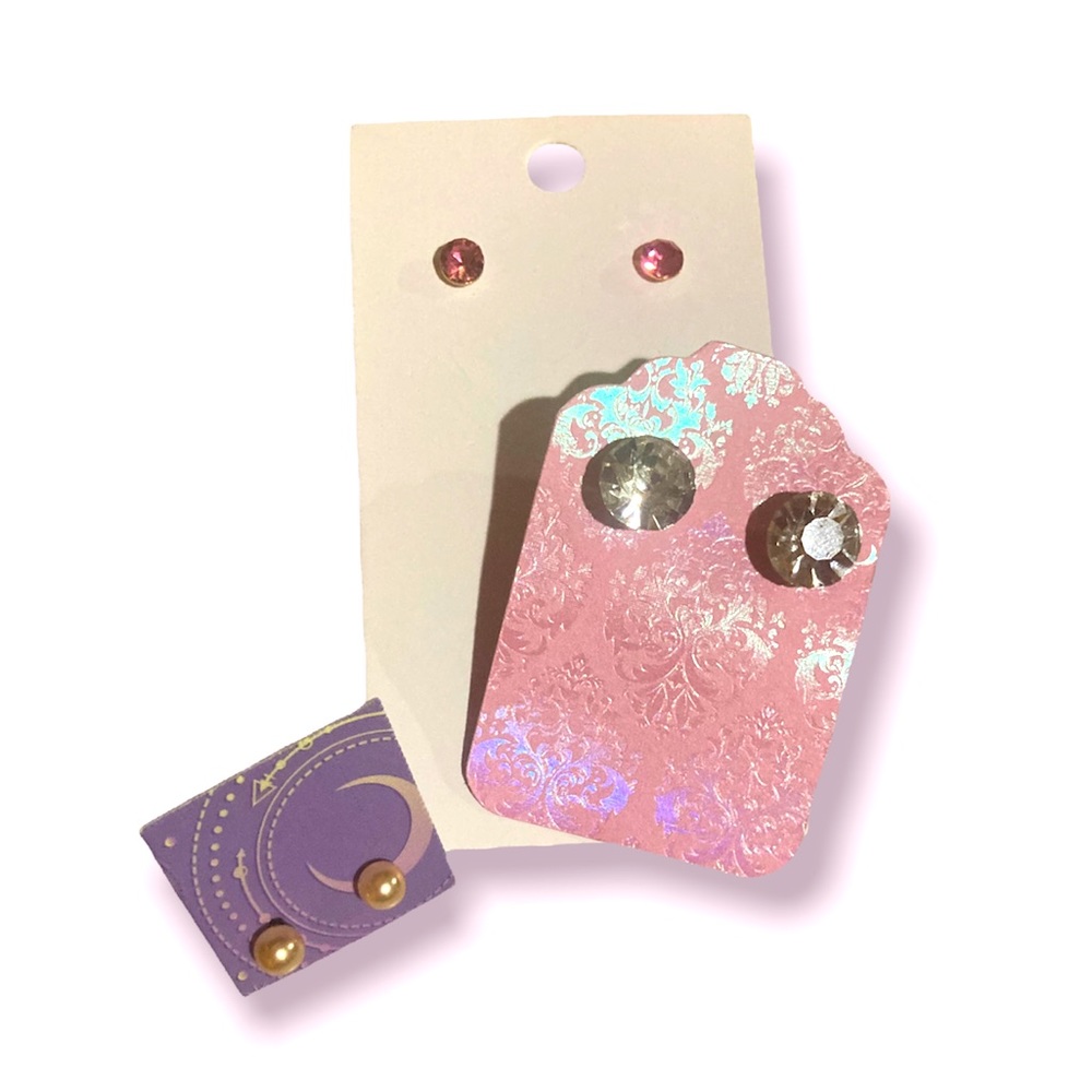 3 pairs of earrings (costume jewelry)